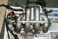 MK5 Escort 1600i manifold rear view.