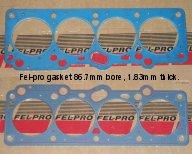 Felpro gasket, top bottom and bottom top, oops.